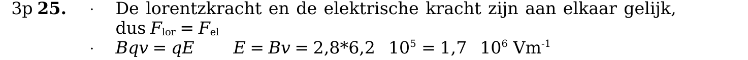 beoordelingsmodel vraag 25