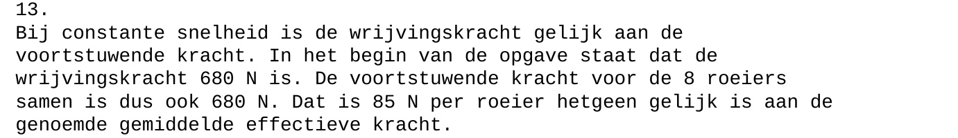 beoordelingsmodel vraag 13