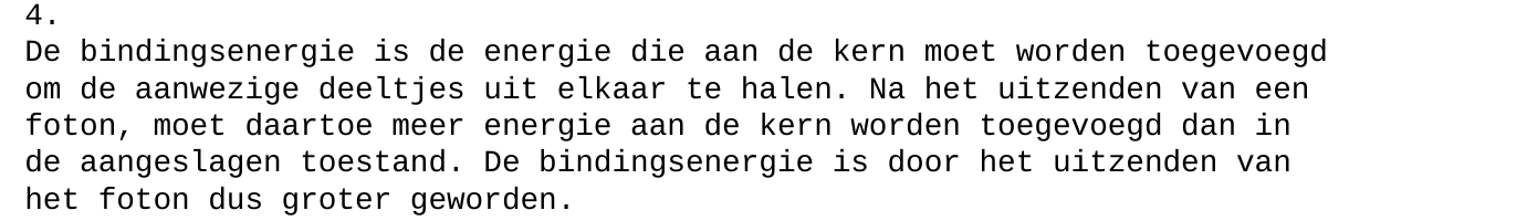 beoordelingsmodel vraag 4