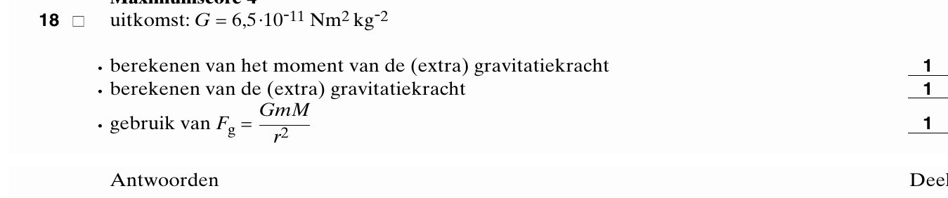 beoordelingsmodel vraag 18
