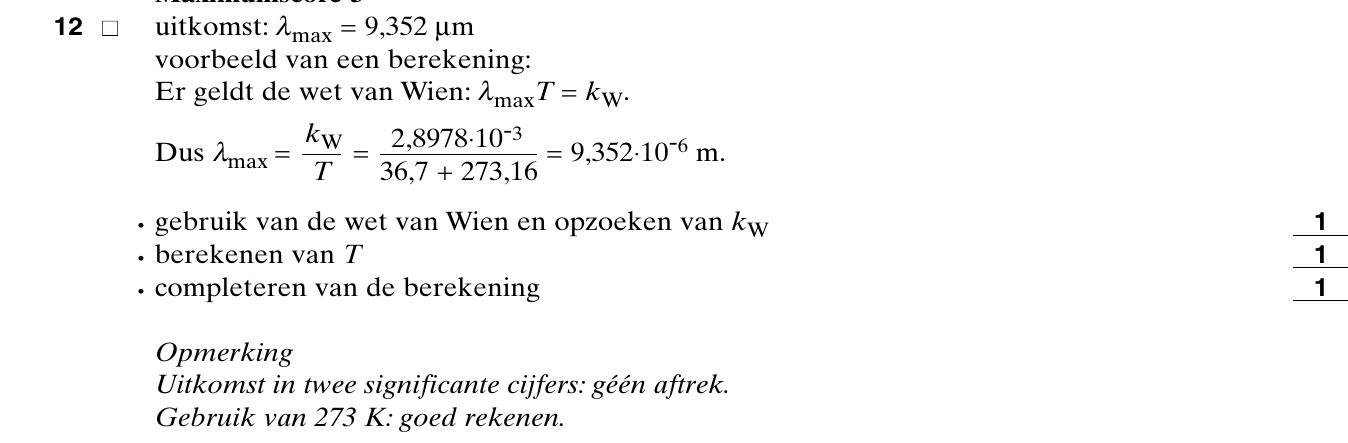 beoordelingsmodel vraag 12