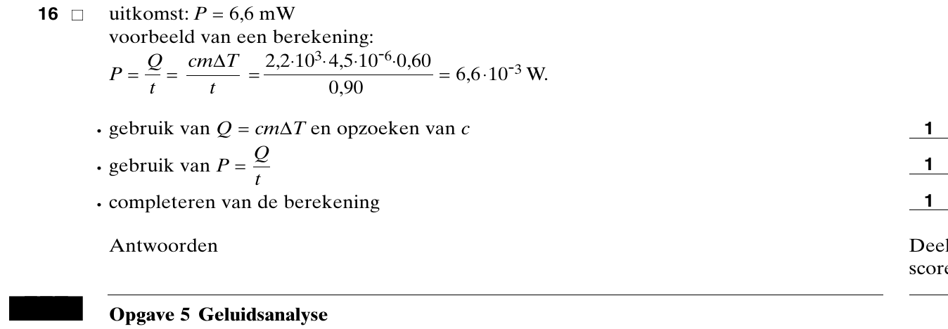 beoordelingsmodel vraag 16