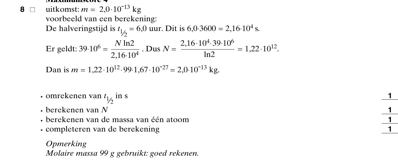 beoordelingsmodel vraag 8