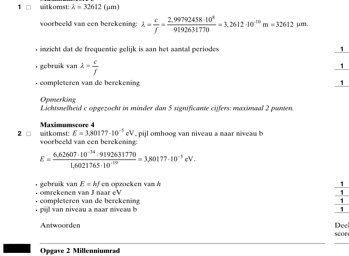 beoordelingsmodel vraag 1