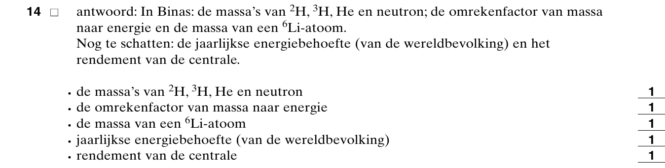 beoordelingsmodel vraag 14