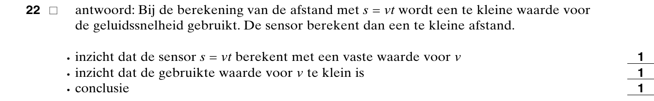 beoordelingsmodel vraag 22