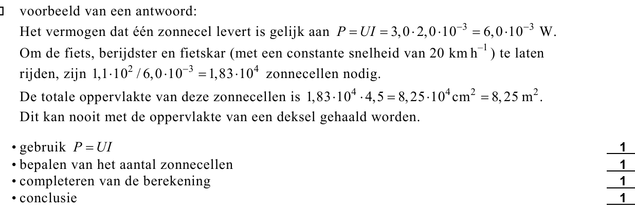 beoordelingsmodel vraag 9