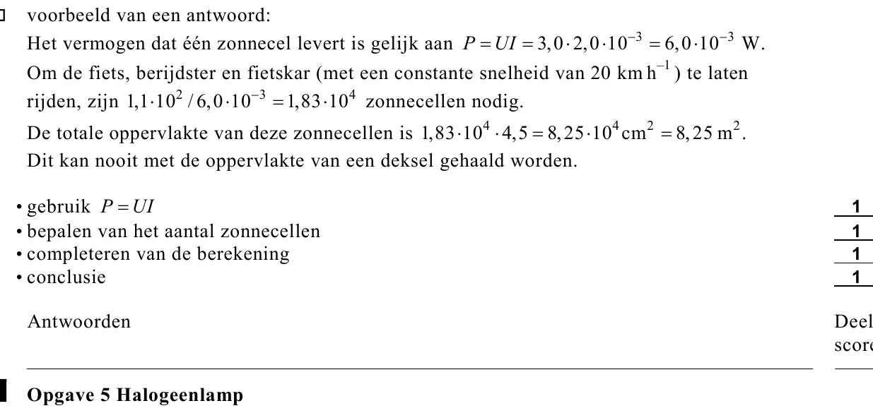 beoordelingsmodel vraag 14