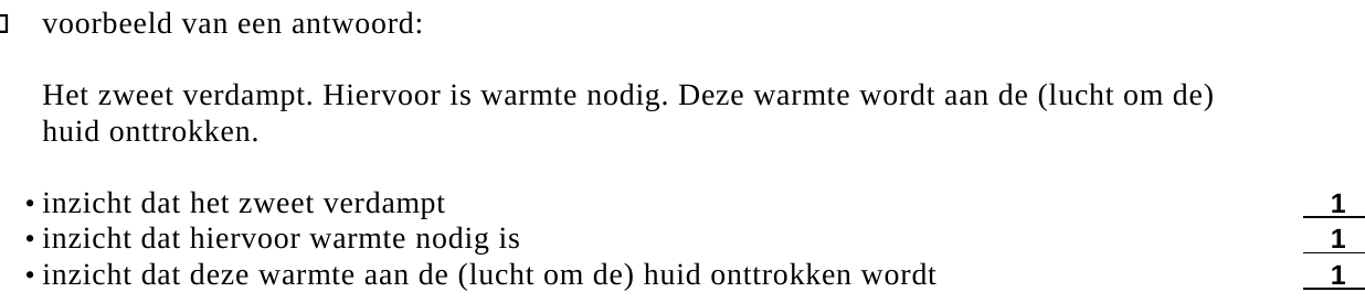 beoordelingsmodel vraag 18