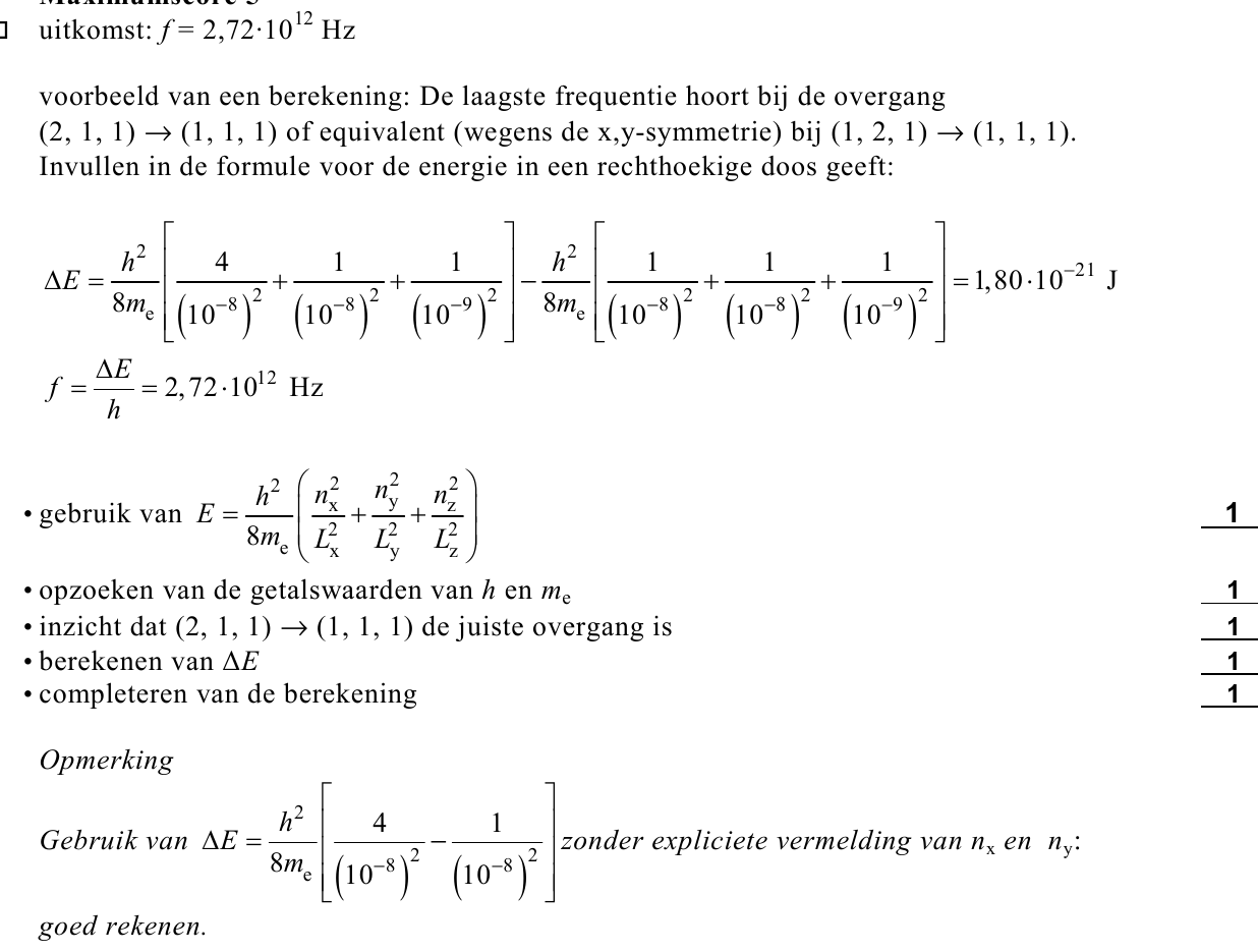 beoordelingsmodel vraag 20