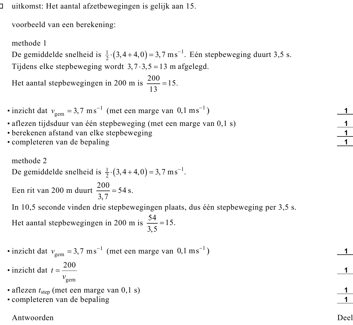 beoordelingsmodel vraag 1