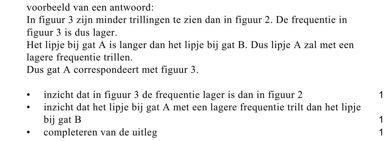 beoordelingsmodel vraag 1