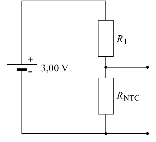 R 1 3,00 V R NTC +-