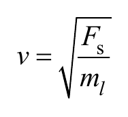 F v= s m l