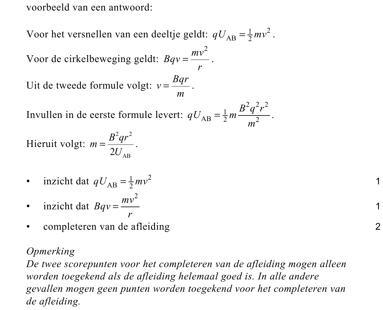 beoordelingsmodel vraag 8