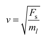 F v= s m l