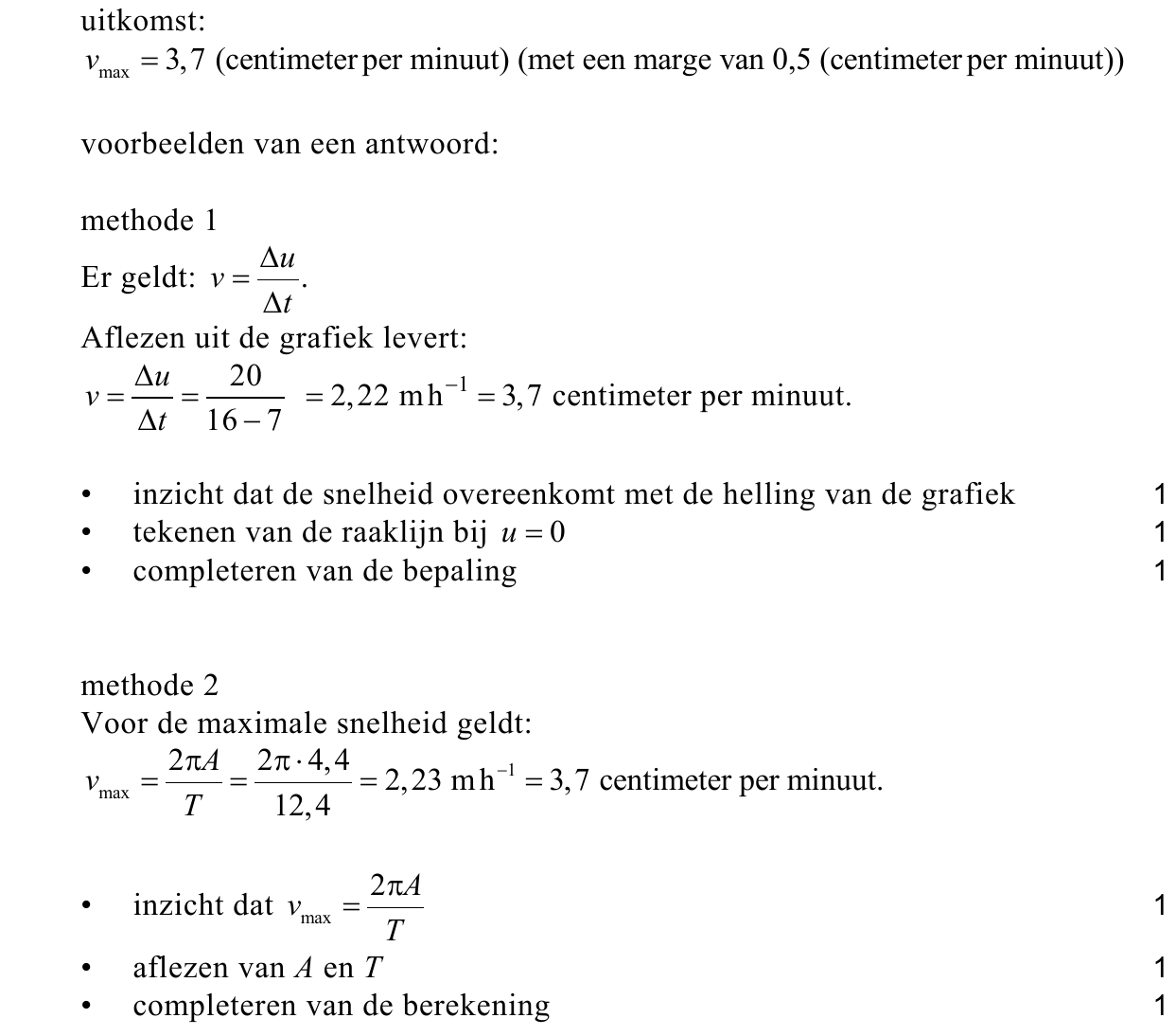 beoordelingsmodel vraag 14