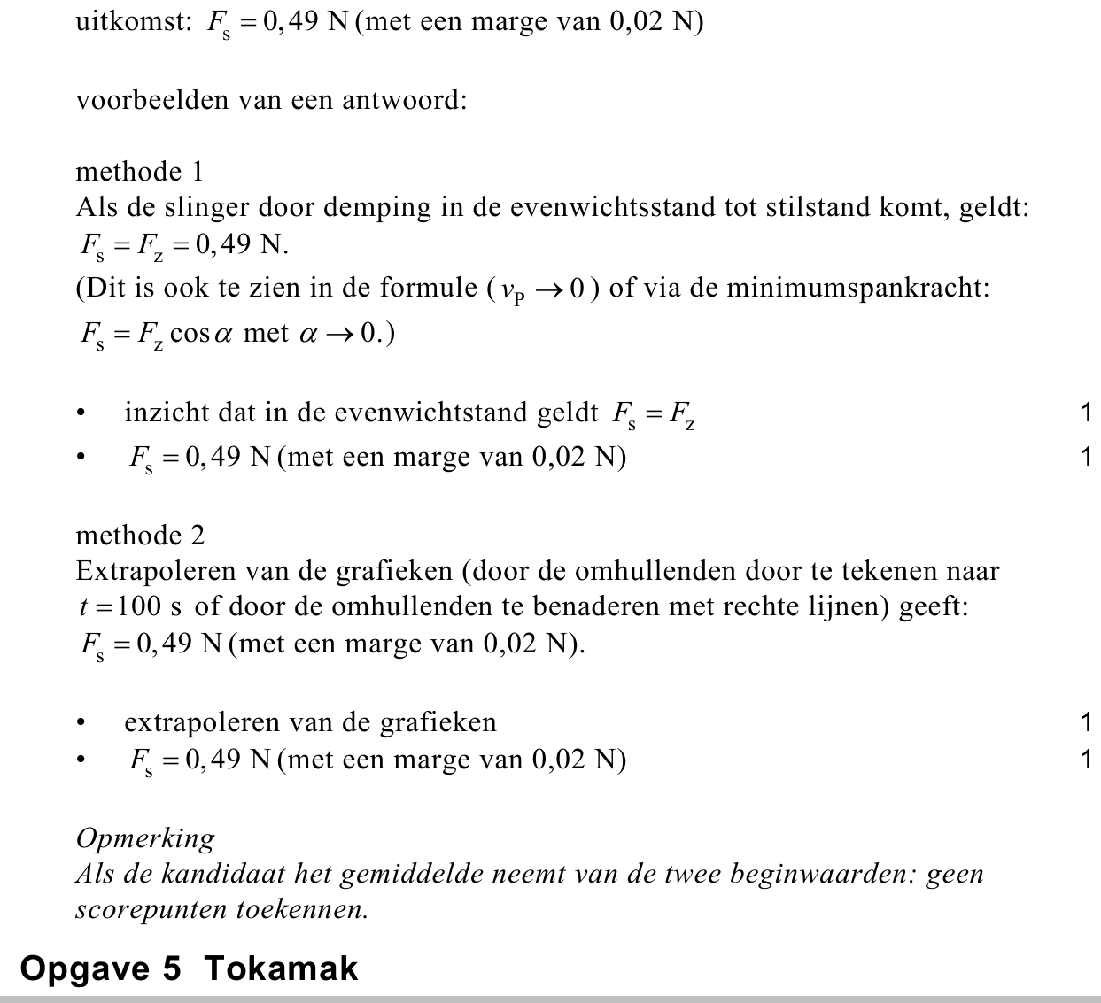 beoordelingsmodel vraag 19