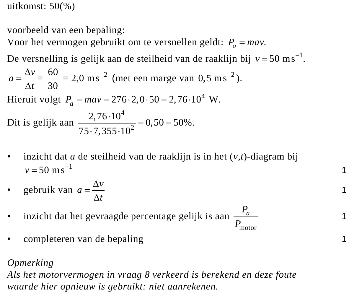 beoordelingsmodel vraag 11