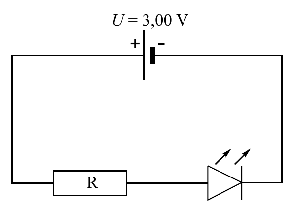 U = 3,00 V R + -