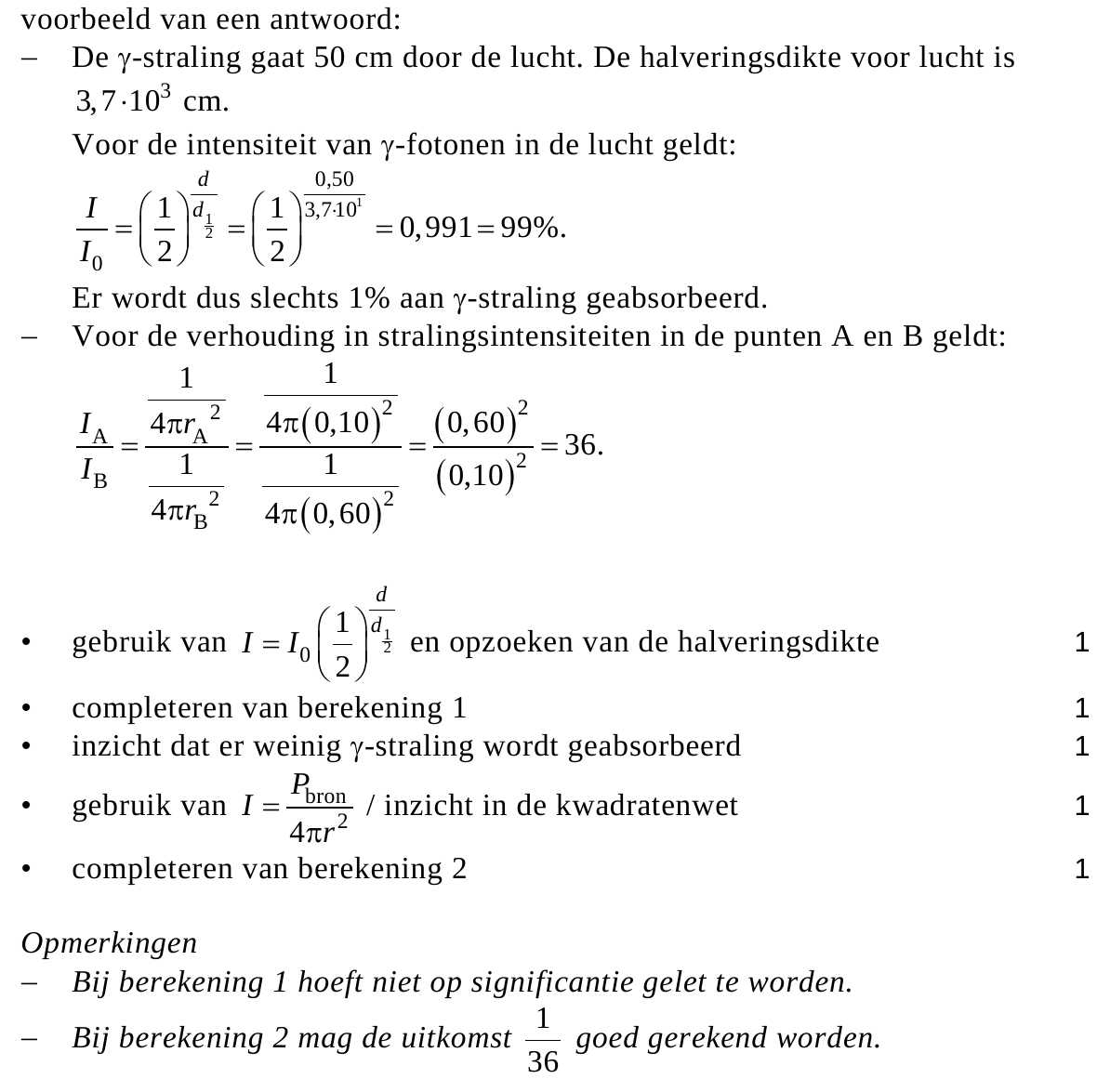 beoordelingsmodel vraag 11