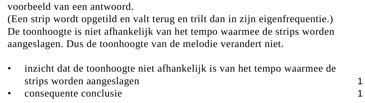 beoordelingsmodel vraag 19