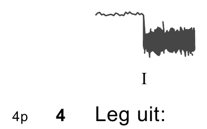 I 4p 4 Leg uit: