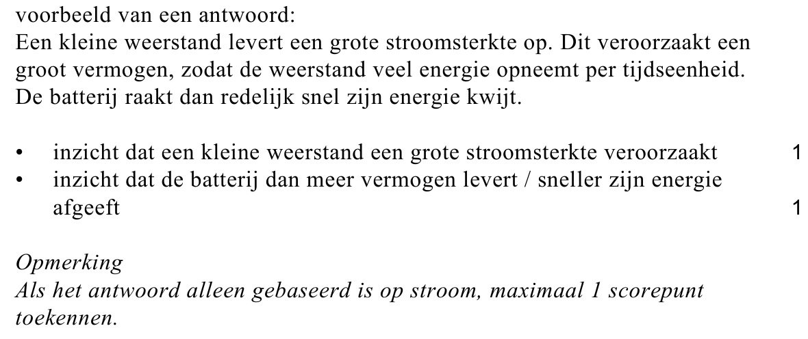 beoordelingsmodel vraag 9