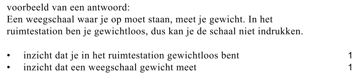 beoordelingsmodel vraag 1